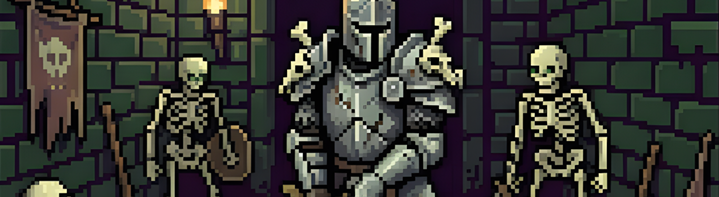 BoneCrawler pixel art title preview